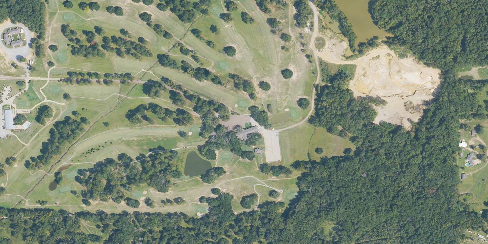Satellite view of Live Oaks Golf Club