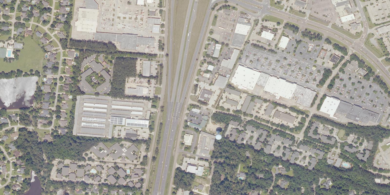 Satellite view of Loft18 - Mandeville