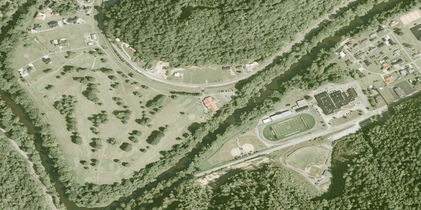 Satellite view of Logan Country Club