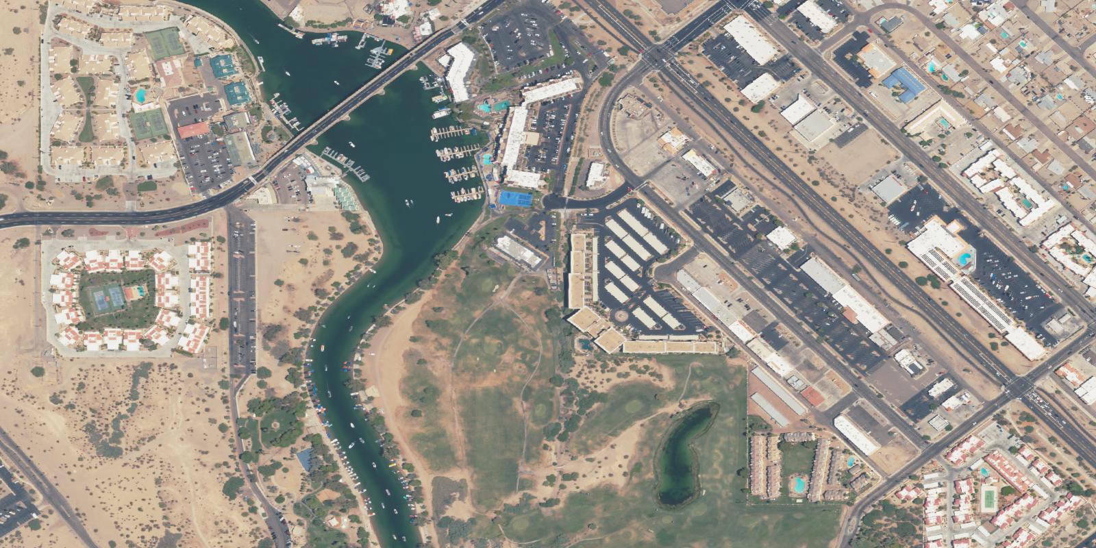 Satellite view of London Bridge Nassau Course