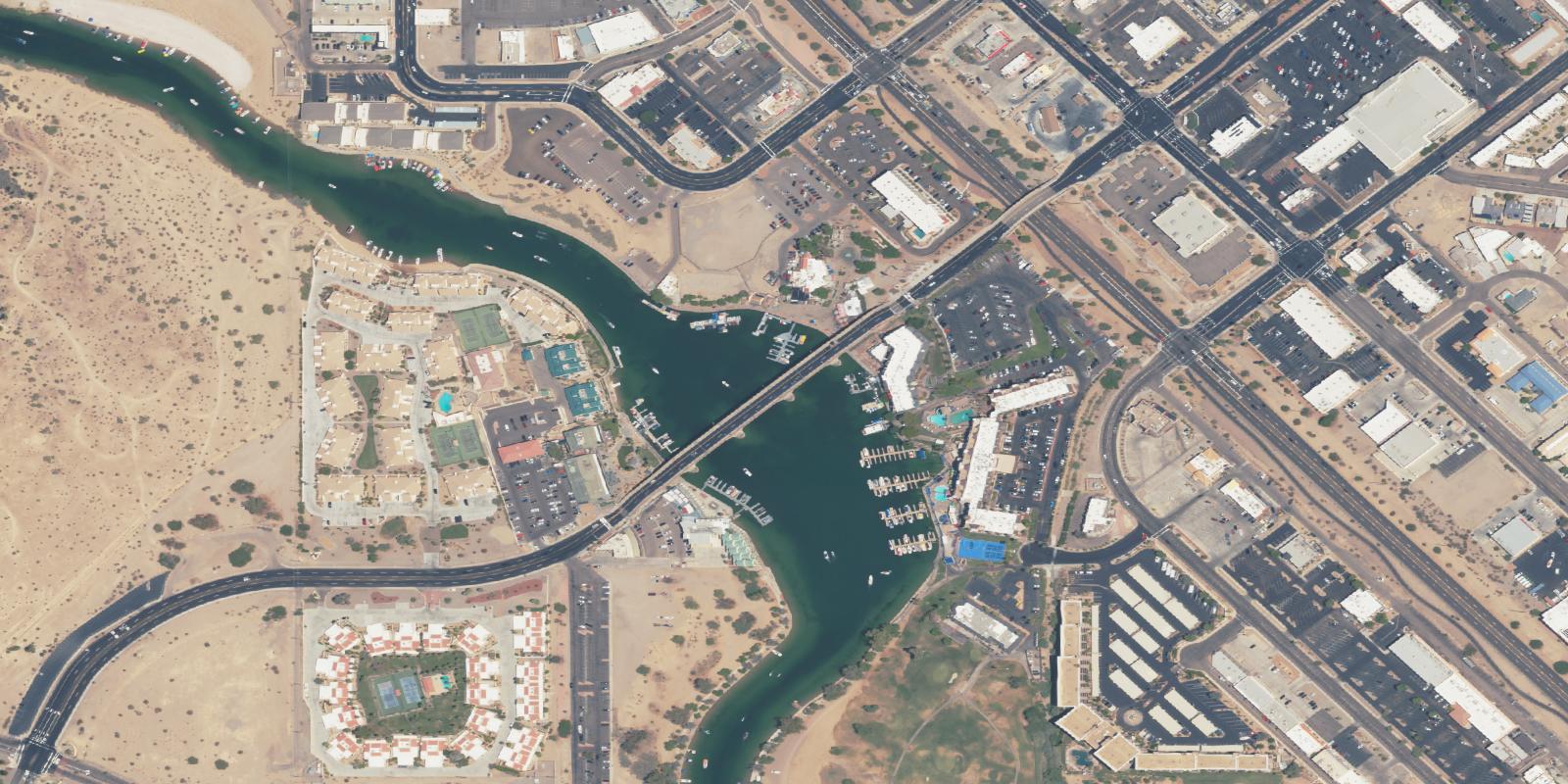 Satellite view of London Bridge - Olde London
