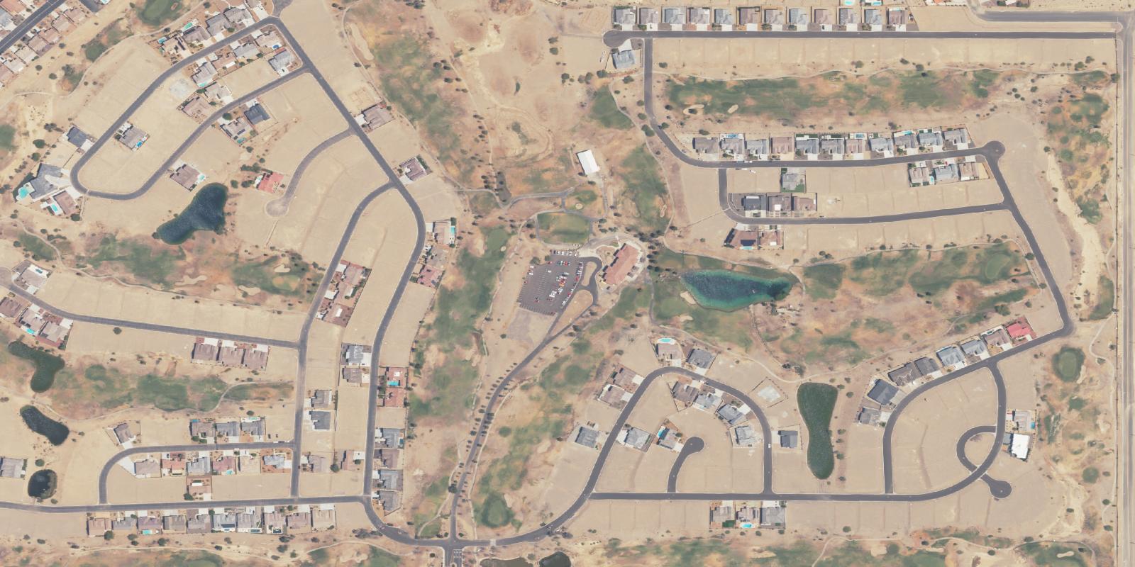 Satellite view of Los Lagos Golf Club
