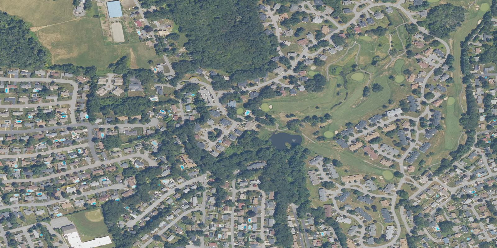 Satellite view of Louisquisset Golf Club