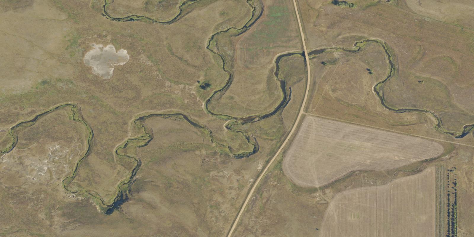 Satellite view of Louse Creek Golf Course
