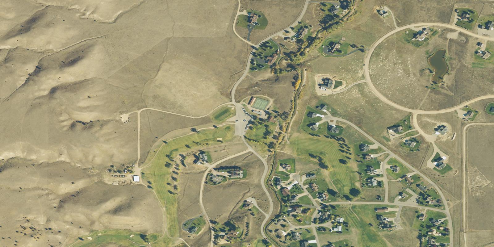 Satellite view of Madison Meadows Golf Course