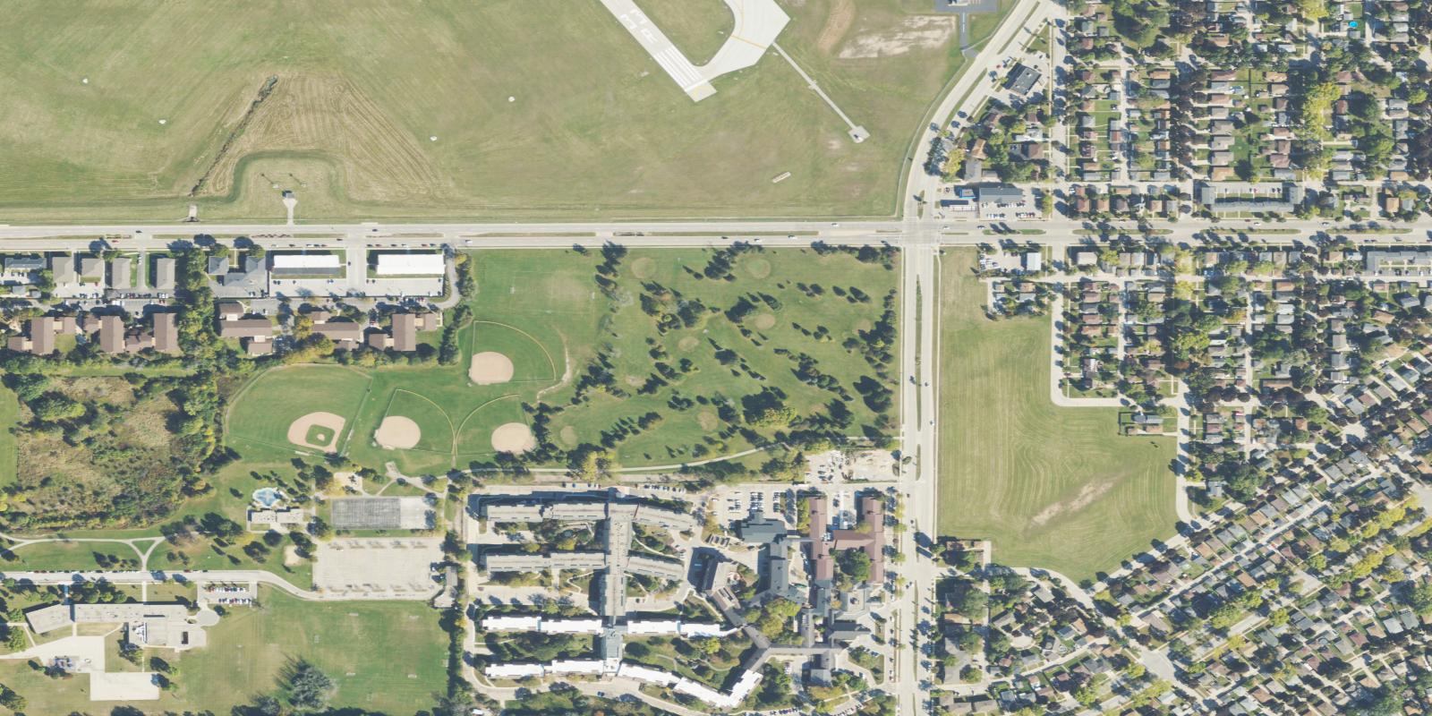 Satellite view of Madison Park Golf Course