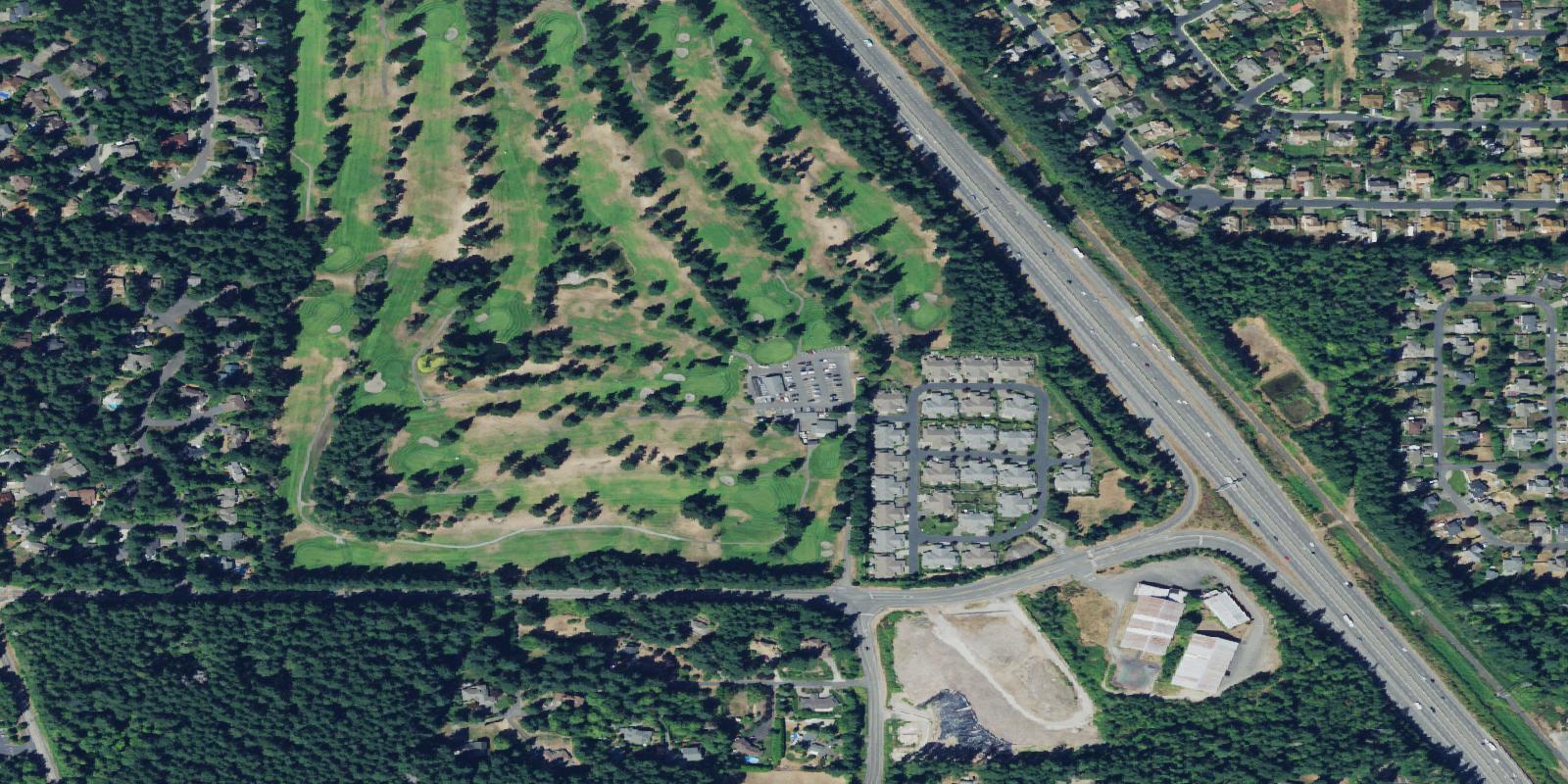 Satellite view of Madrona Links Golf Course
