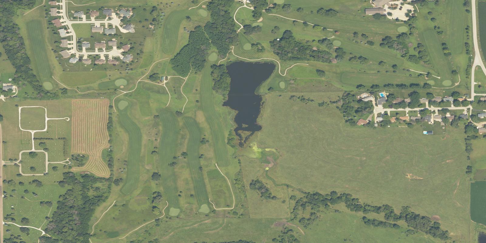 Satellite view of Majestic Hills Golf Course