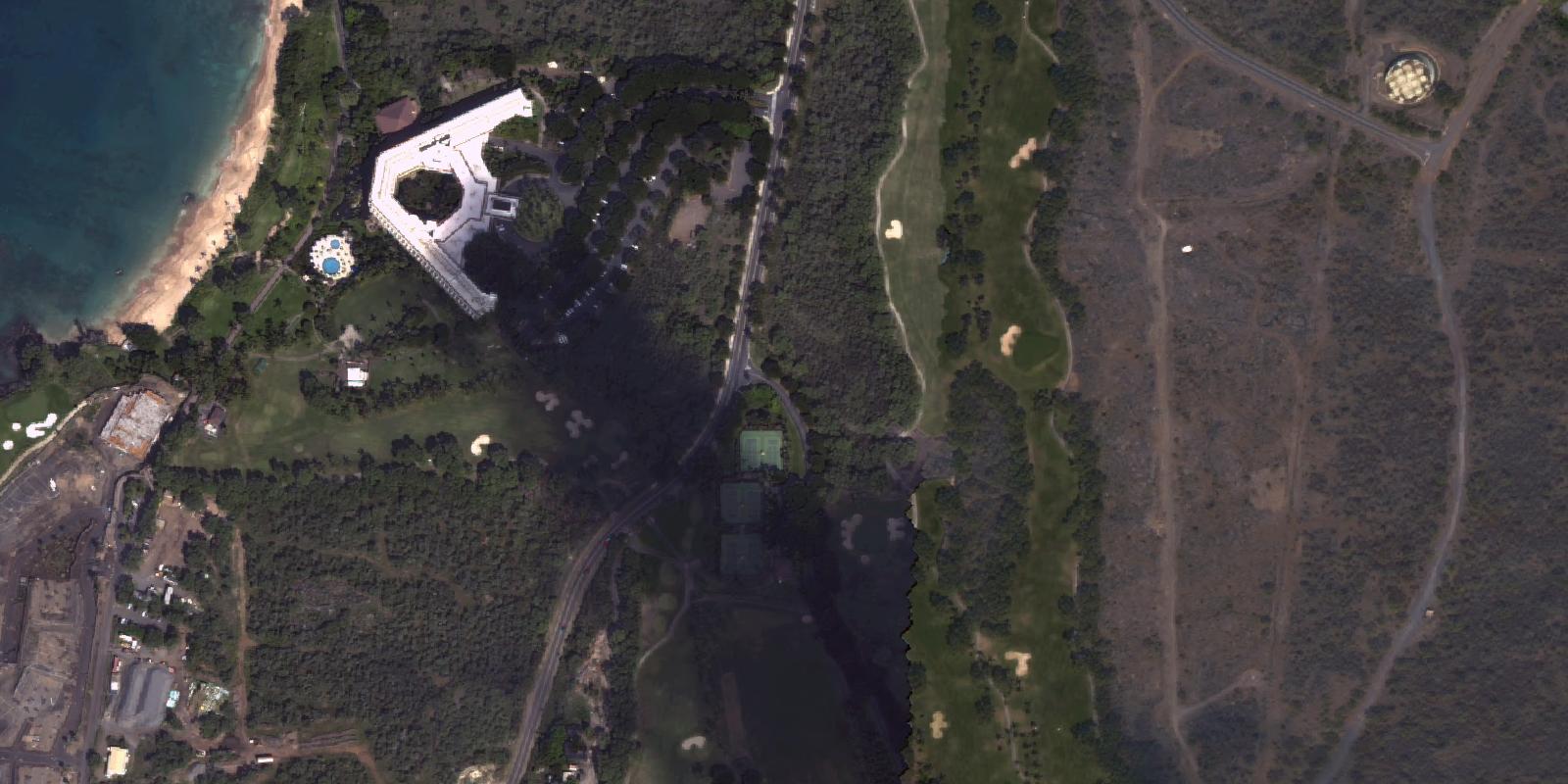 Satellite view of Makena Golf Courses