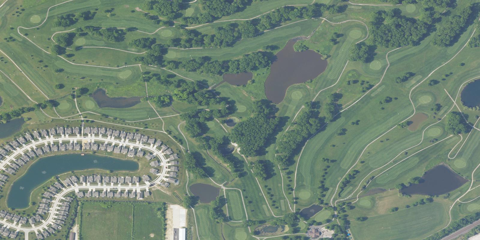 Satellite view of Mallard Creek Golf Club