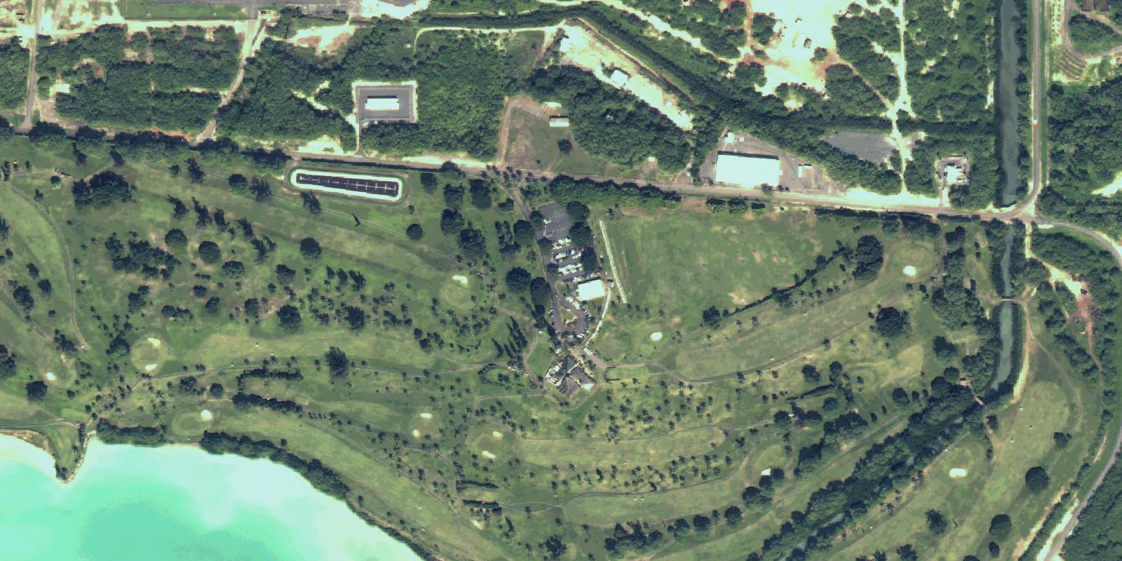 Satellite view of Mamala Bay Golf Course