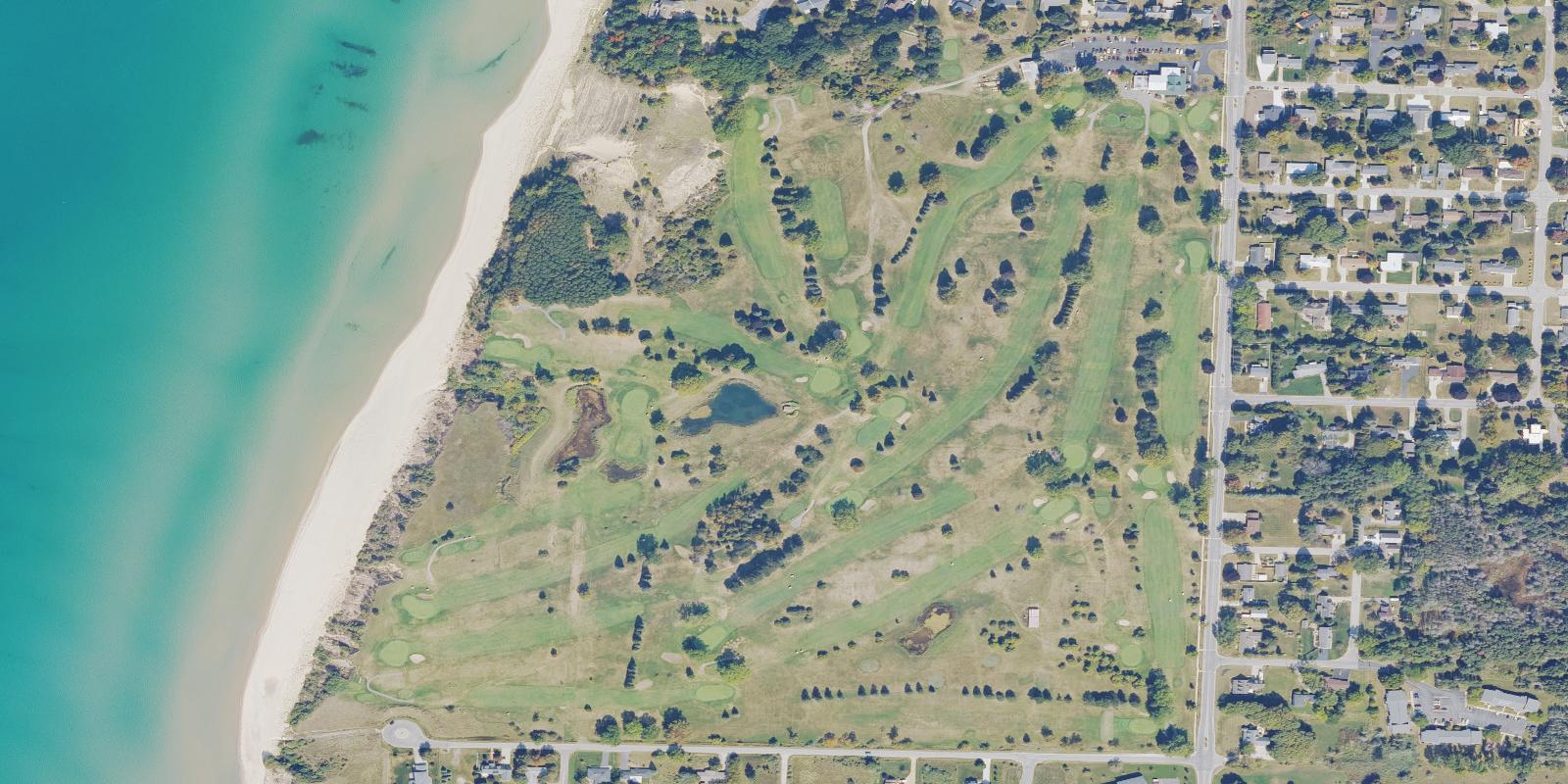 Satellite view of Manistee Golf & Country Club