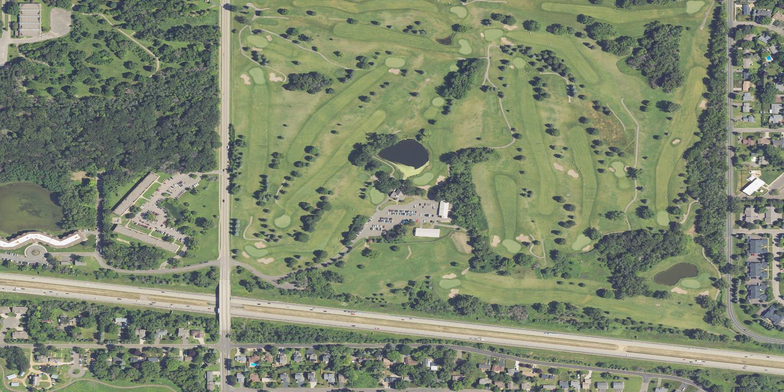 Satellite view of Manitou Ridge Golf Course
