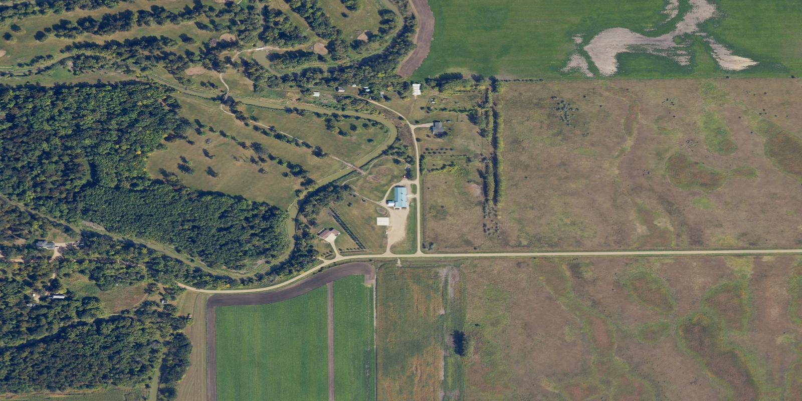 Satellite view of Manvel River's Edge Golf Course