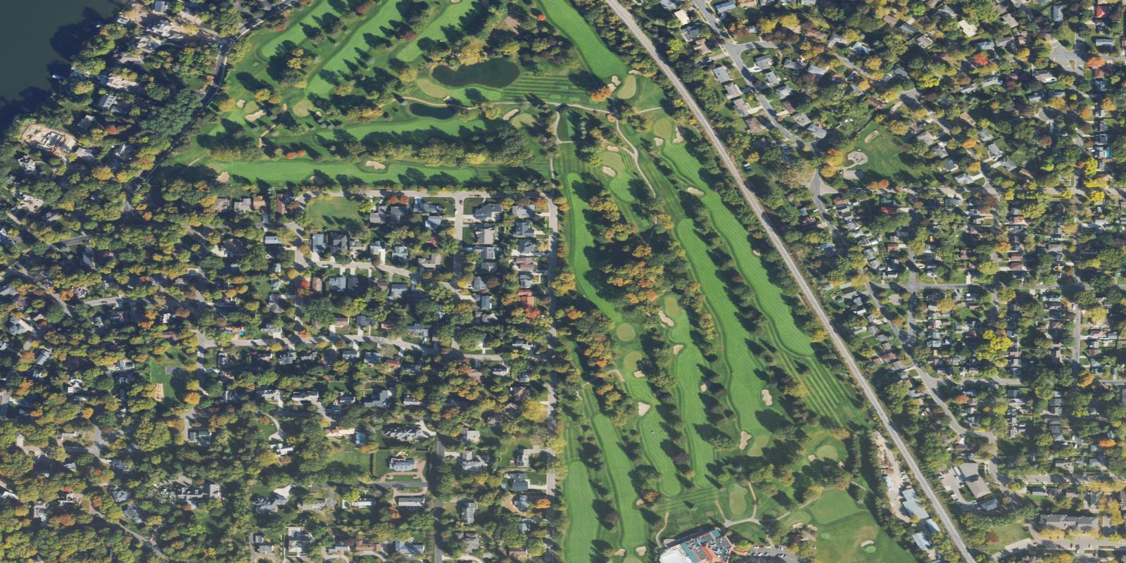 Satellite view of Maple Bluff Country Club