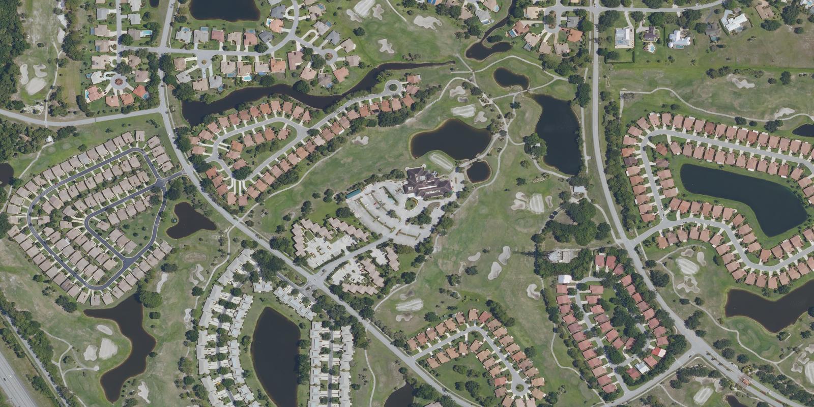 Satellite view of Martin Downs Golf Club