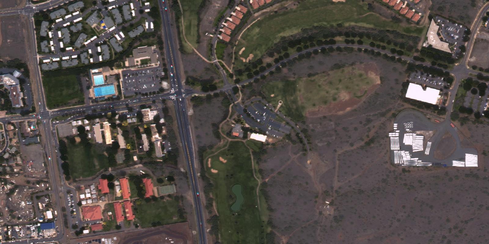 Satellite view of Maui Nui Golf Club