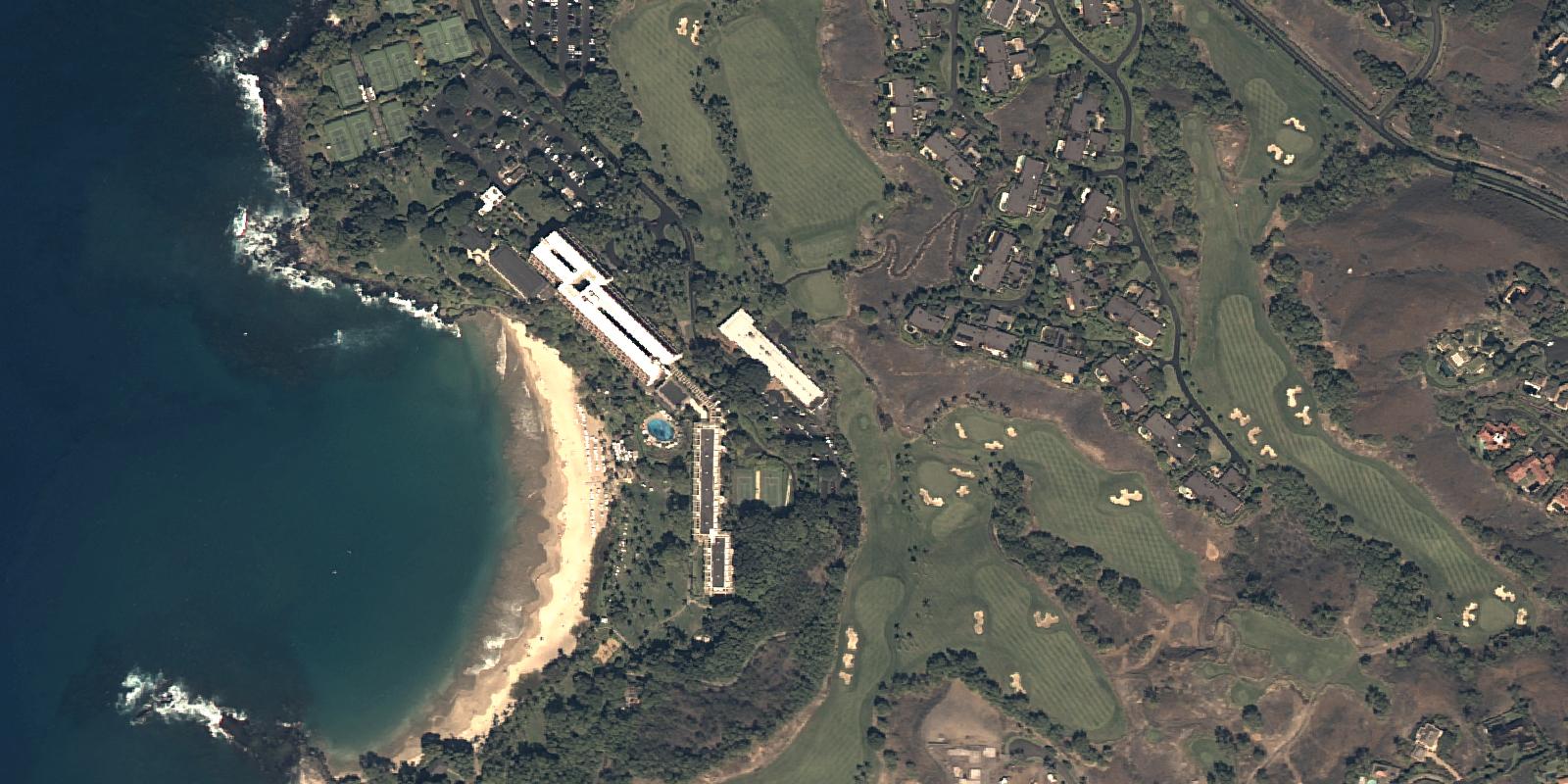 Satellite view of Mauna Kea
