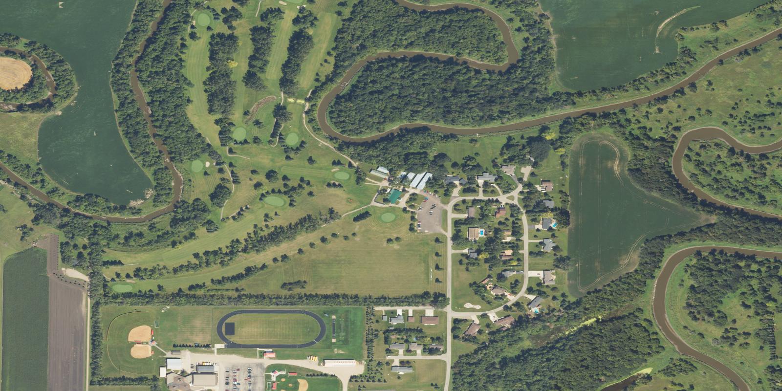 Satellite view of Mayville Golf Club Inc