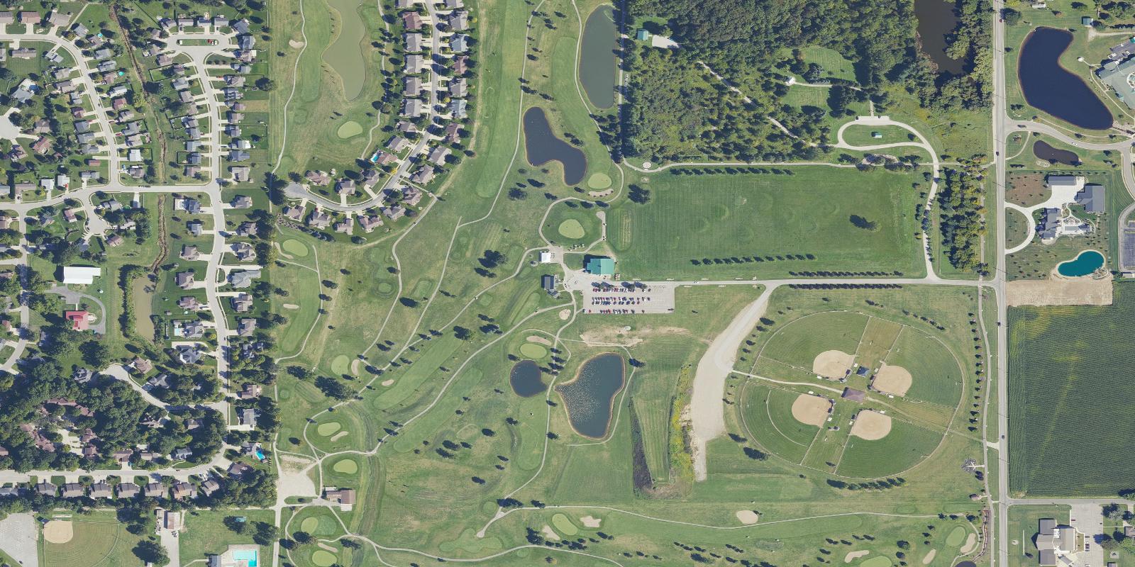 Satellite view of McCormick Creek Municipal Golf Course