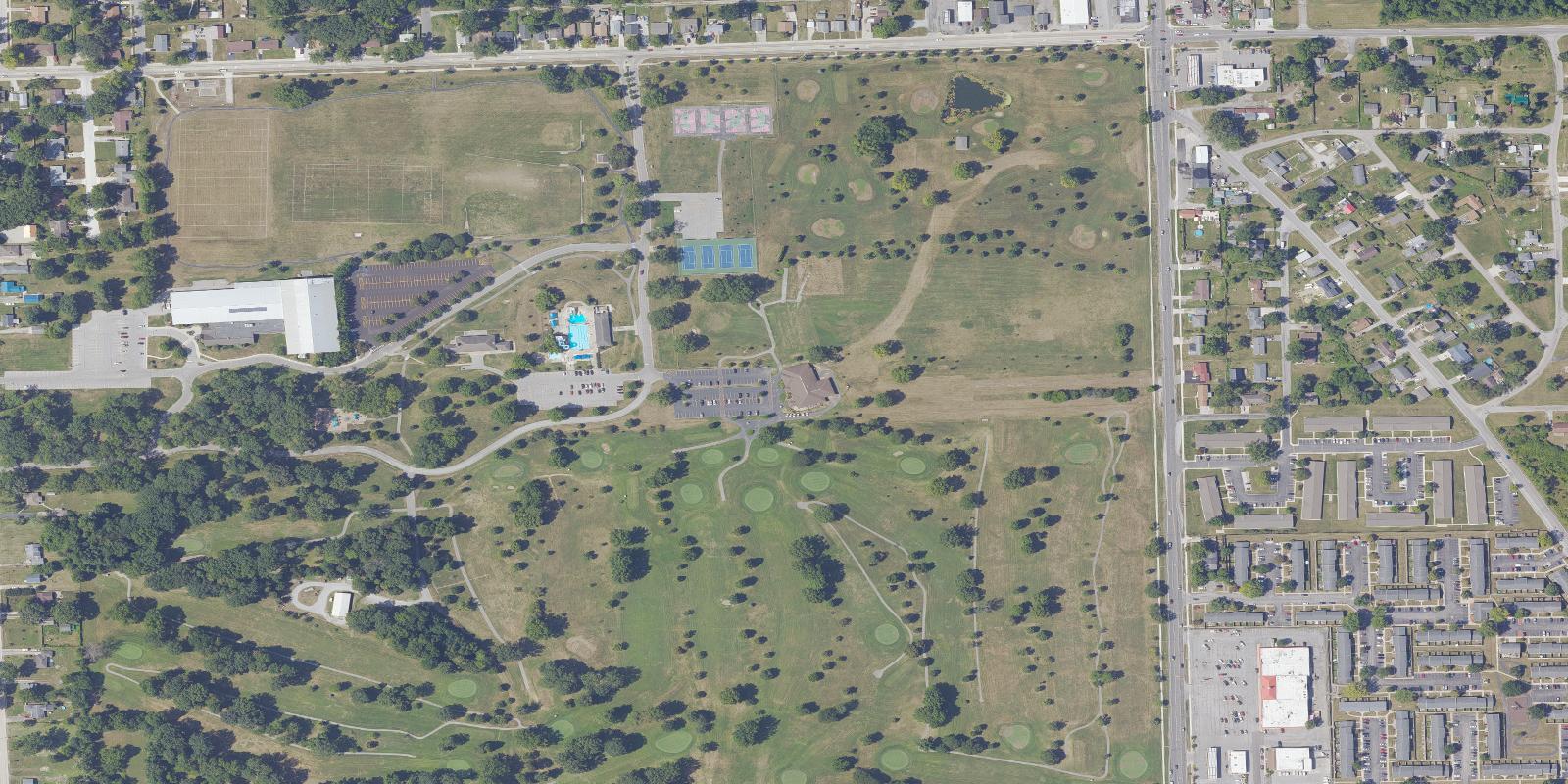 Satellite view of McMillen Park Golf Course