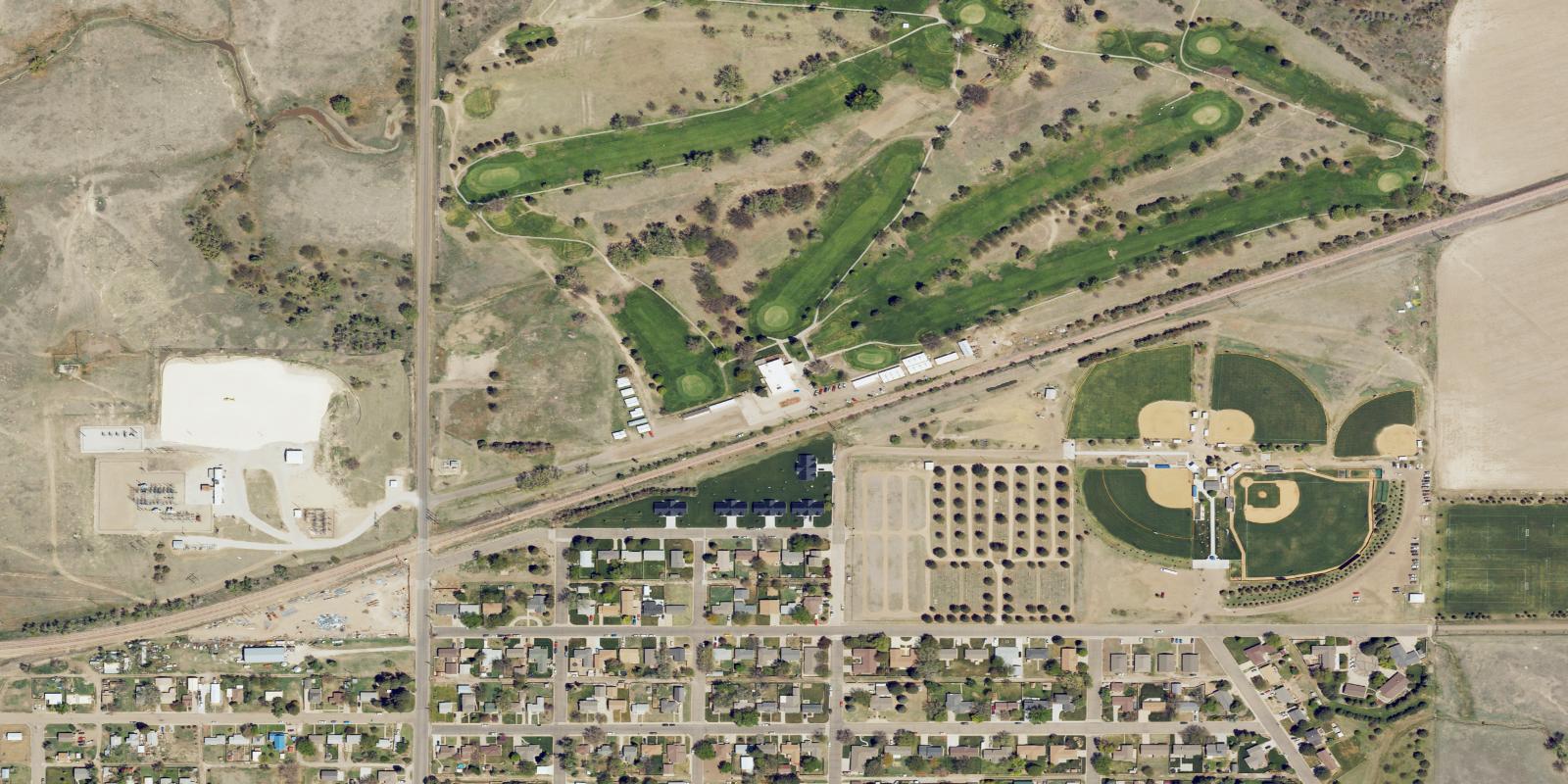Satellite view of Meadow Lake Golf Club
