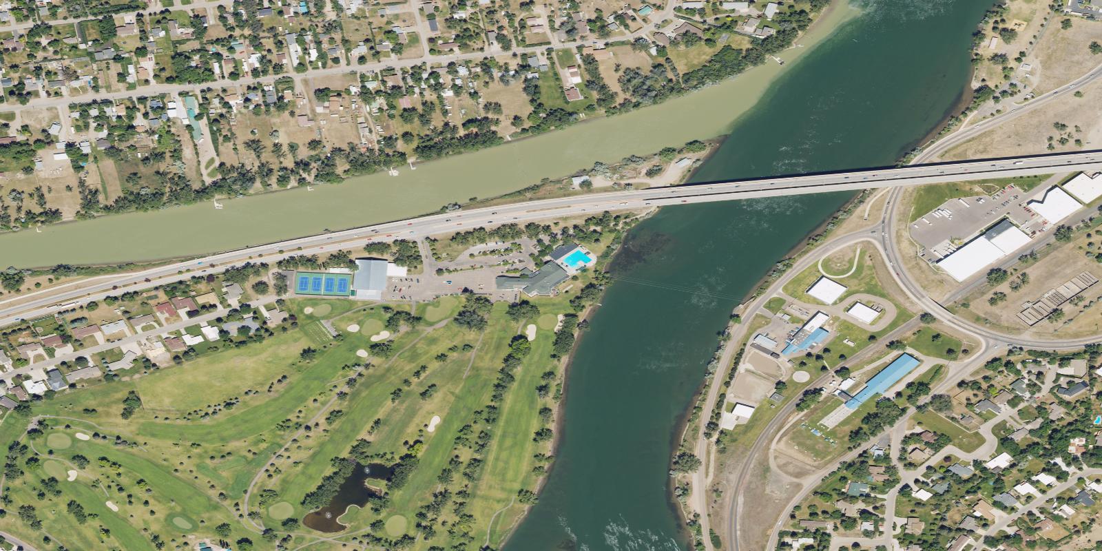 Satellite view of Meadow Lark Country Club