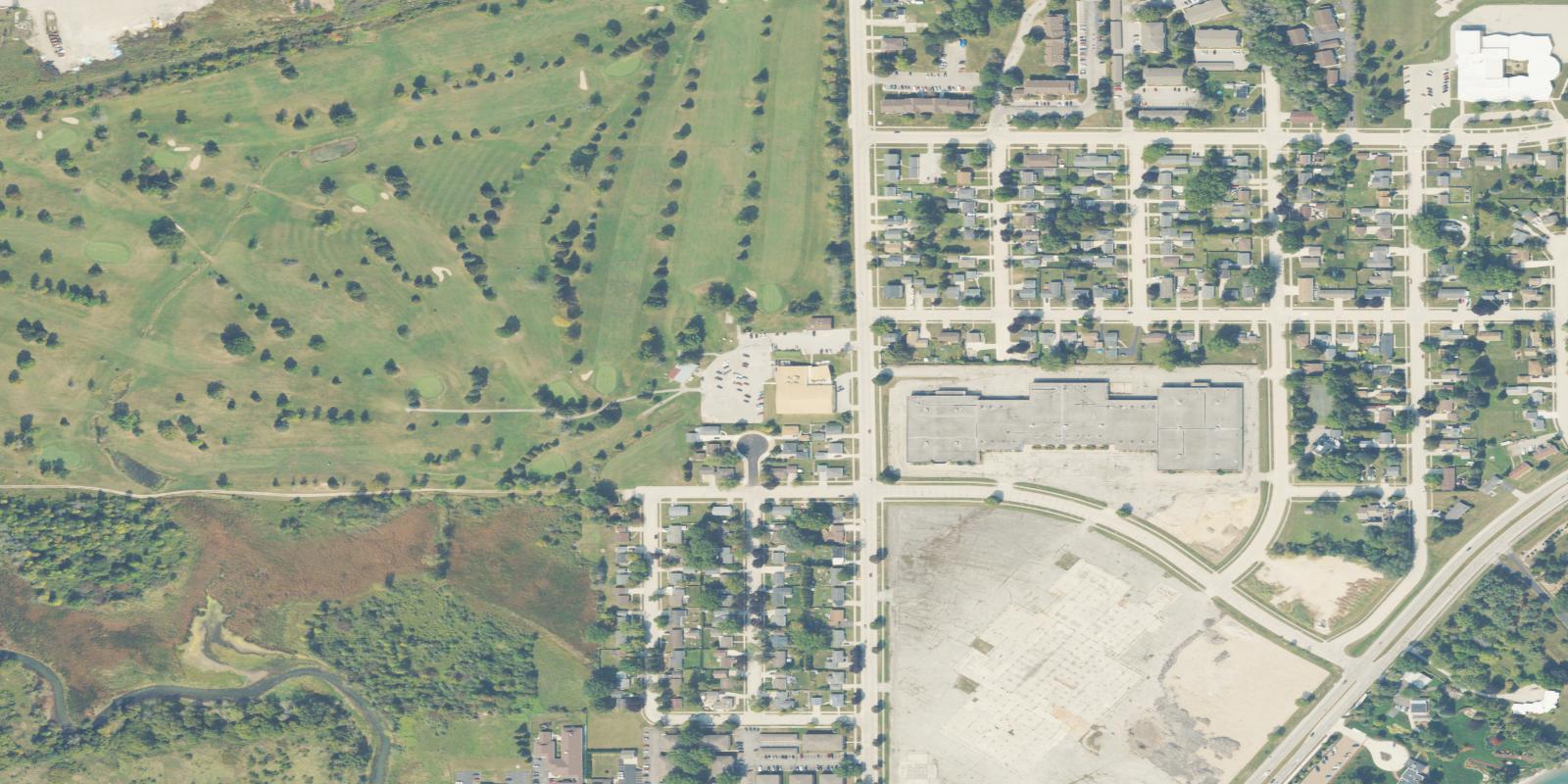 Satellite view of Meadow Links Golf Course