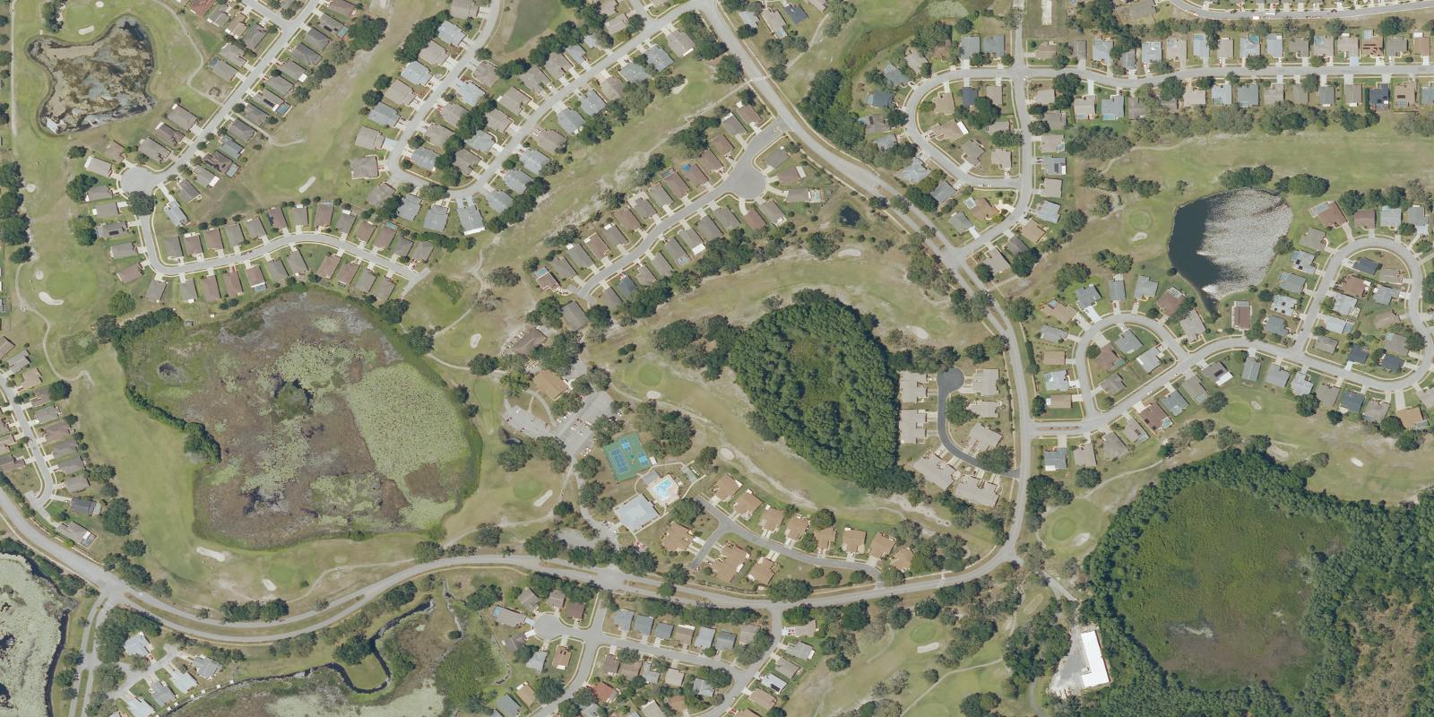 Satellite view of Meadow Oaks Country Club