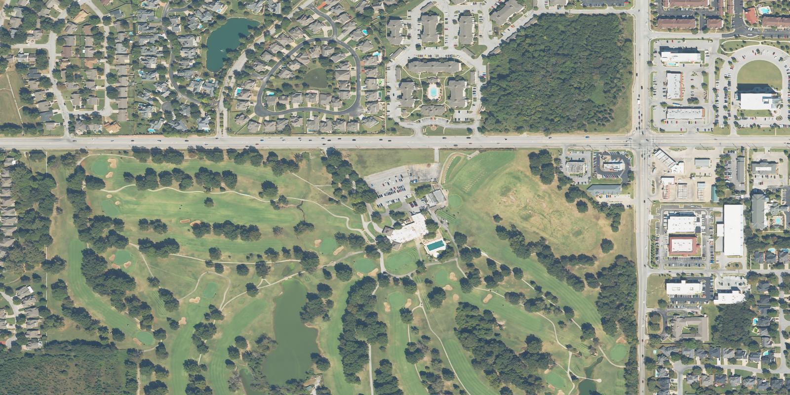 Satellite view of Meadowbrook Country Club