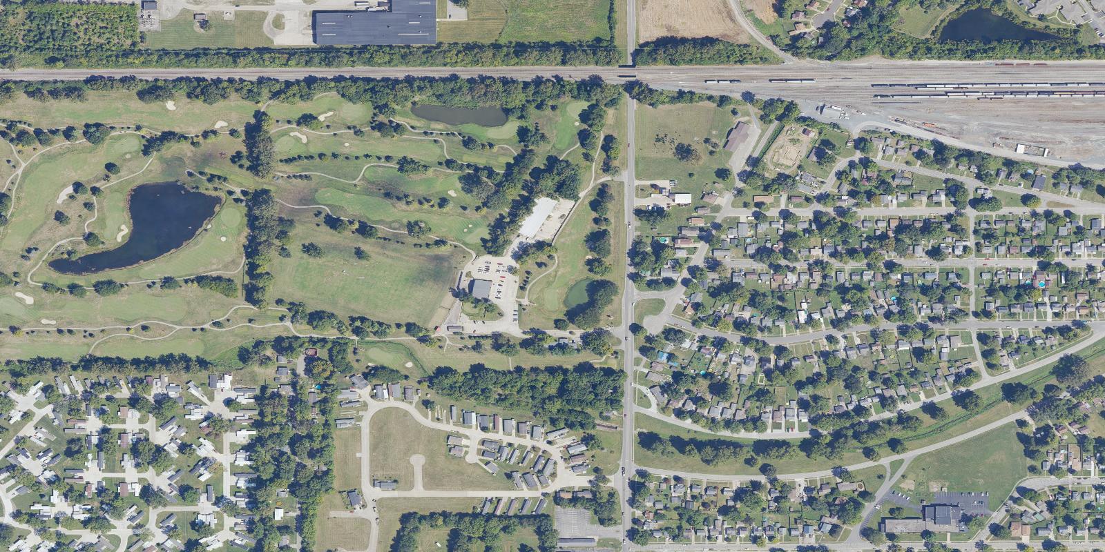 Satellite view of Meadowbrook Golf Course