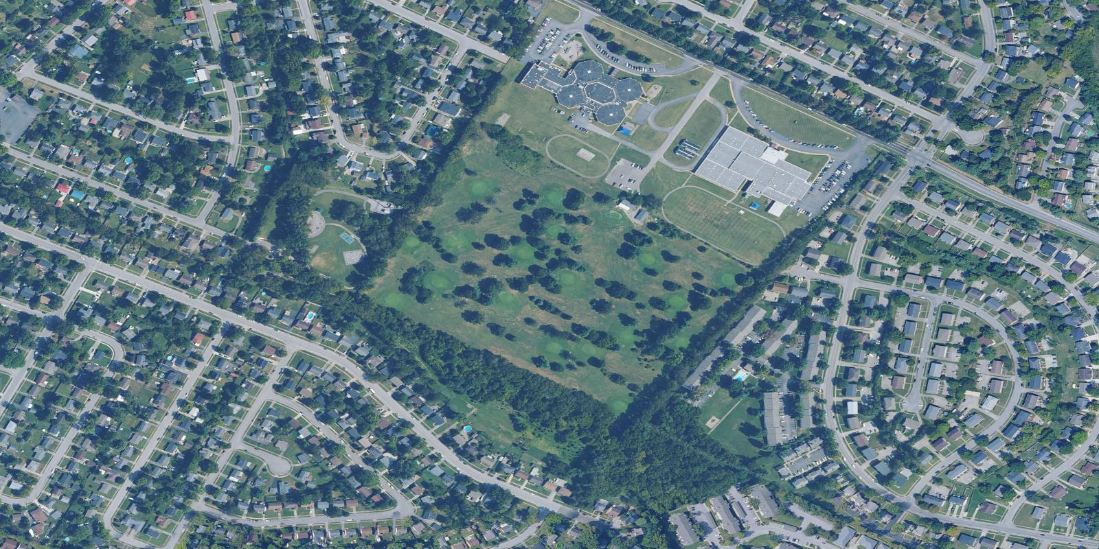 Satellite view of Meadowbrook Golf Course