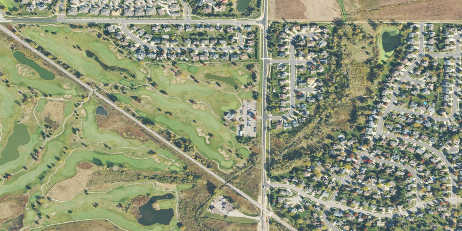 Satellite view of Meadows of Six Mile Creek