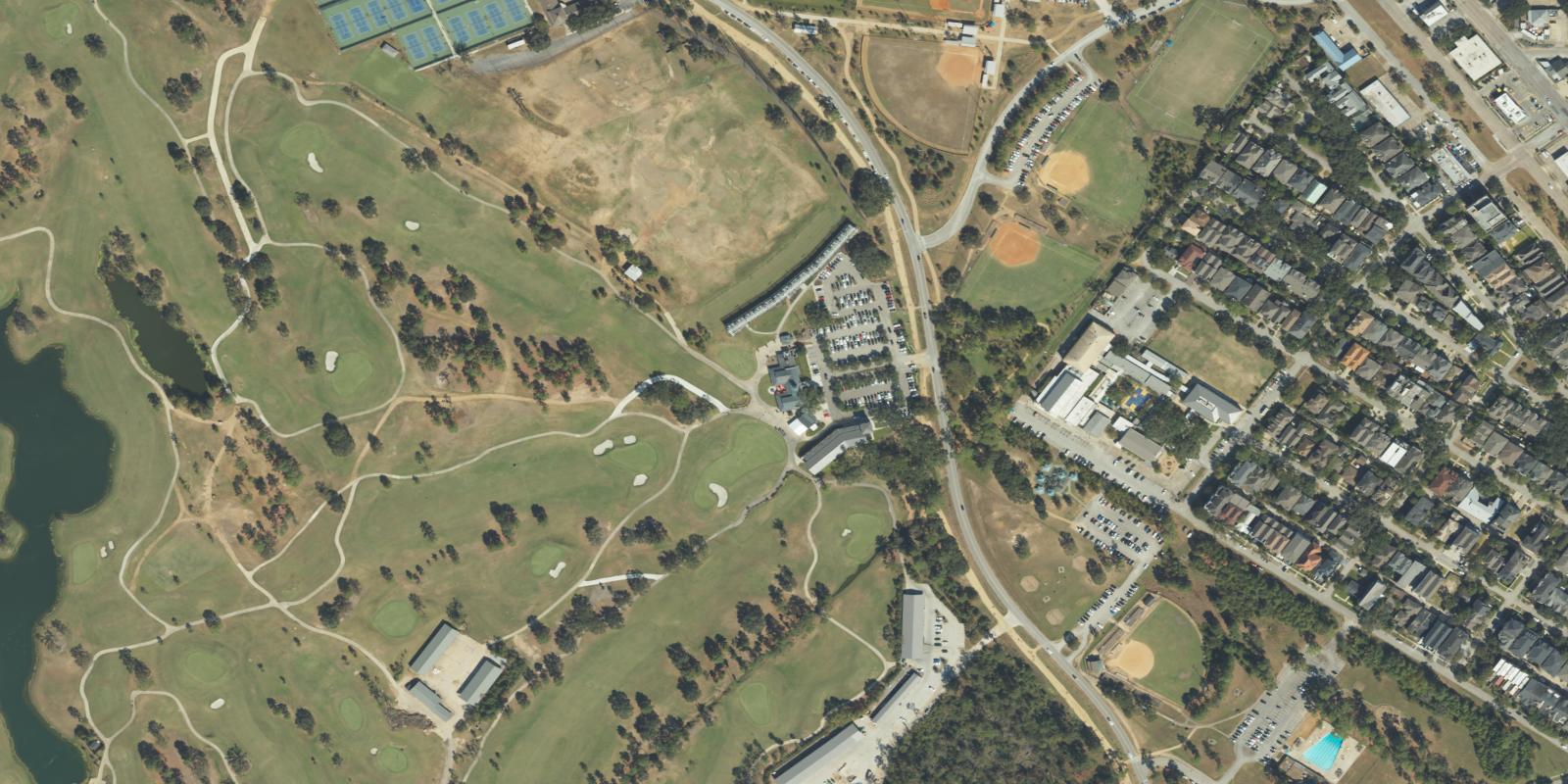 Satellite view of Memorial Park Golf Course