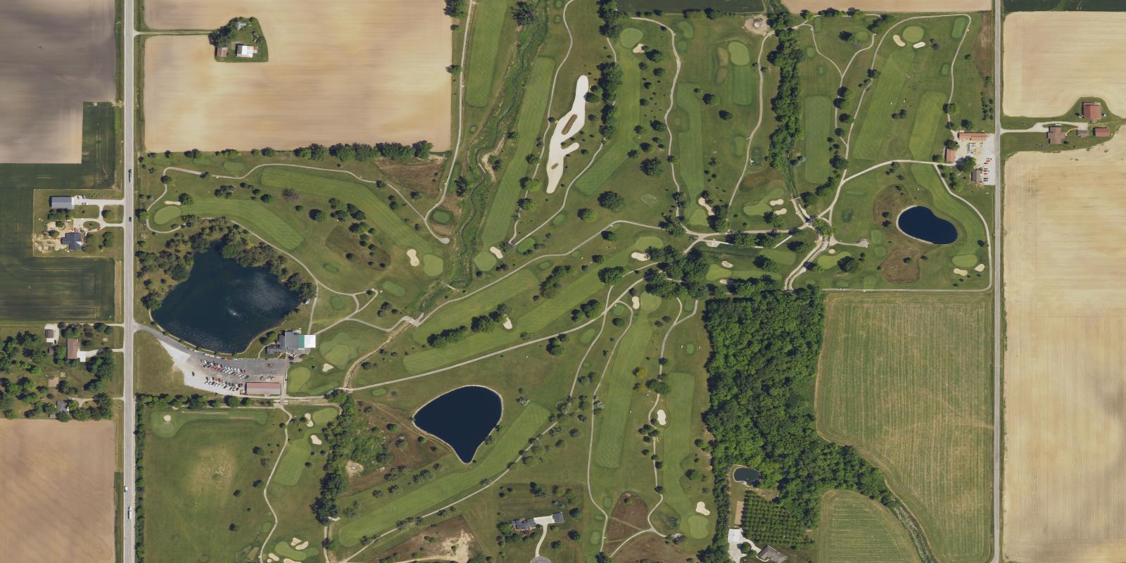 Satellite view of Mercer County Elks Golf Club