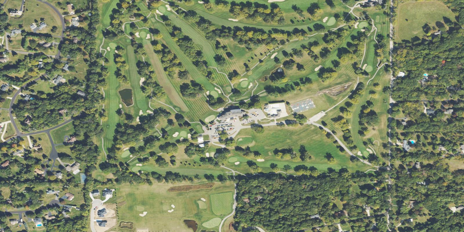 Satellite view of Merrill Hills Country Club