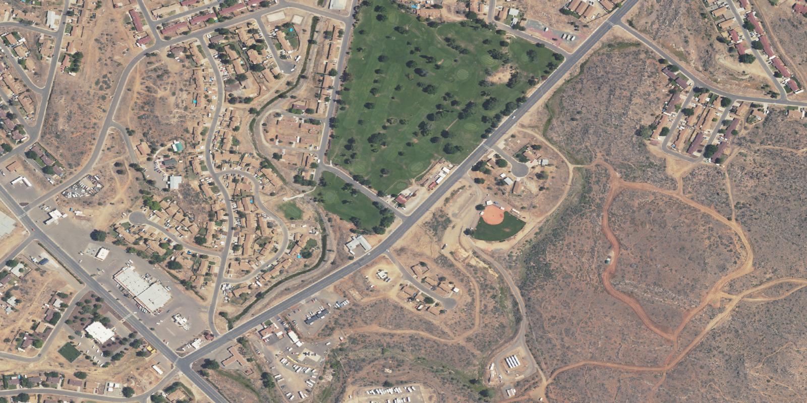 Satellite view of Mesa View Golf Course