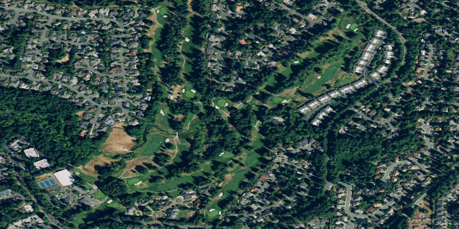 Satellite view of Mill Creek Country Club