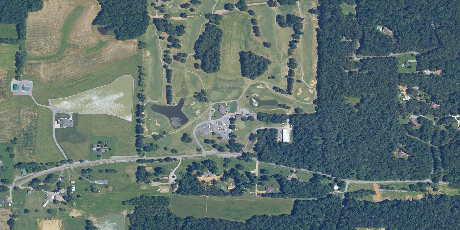 Satellite view of Miller Memorial Golf Course