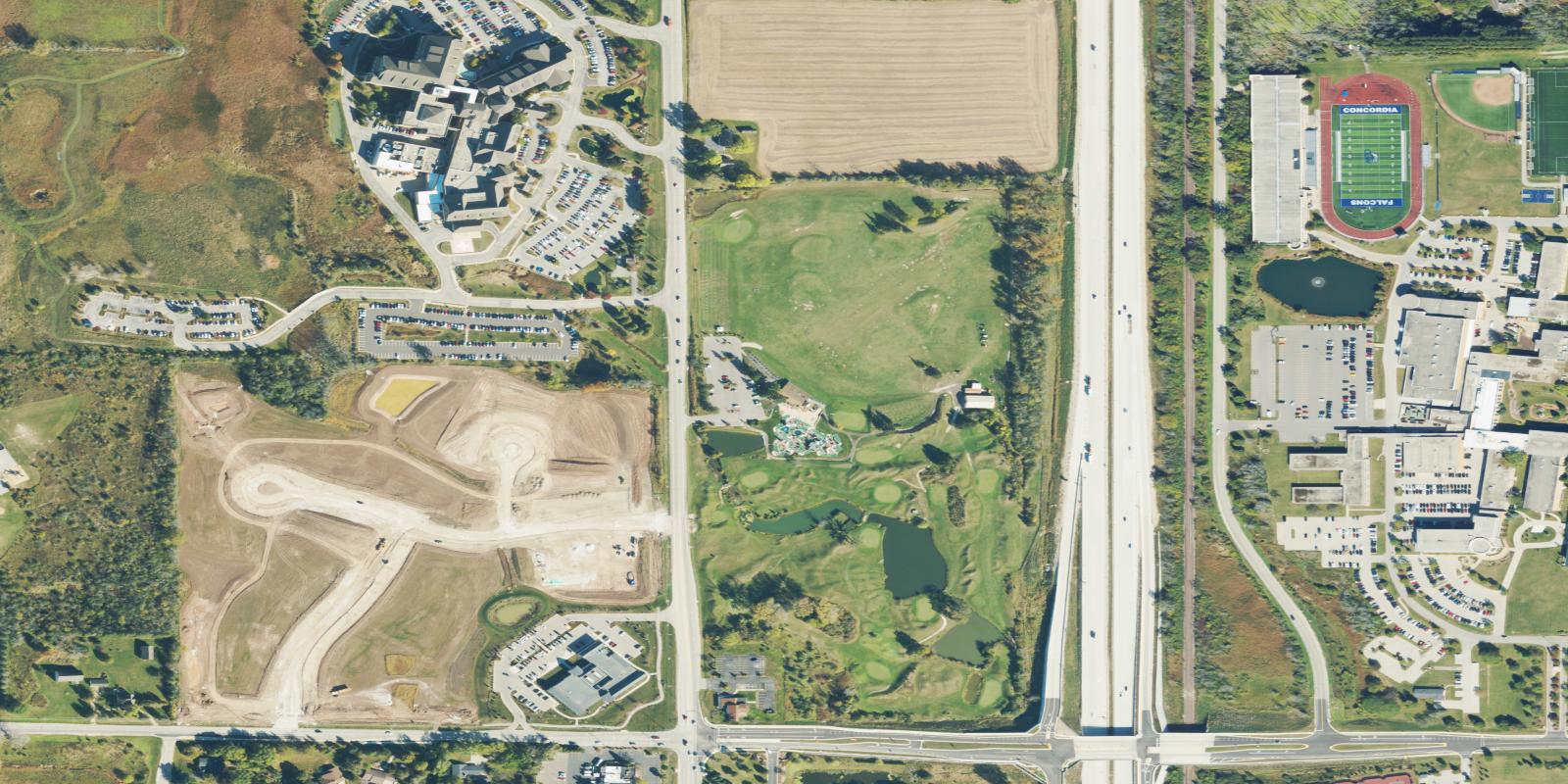 Satellite view of Missing Links Golf Course - Executive