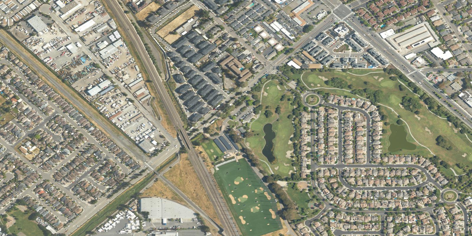 Satellite view of Mission Hills of Hayward