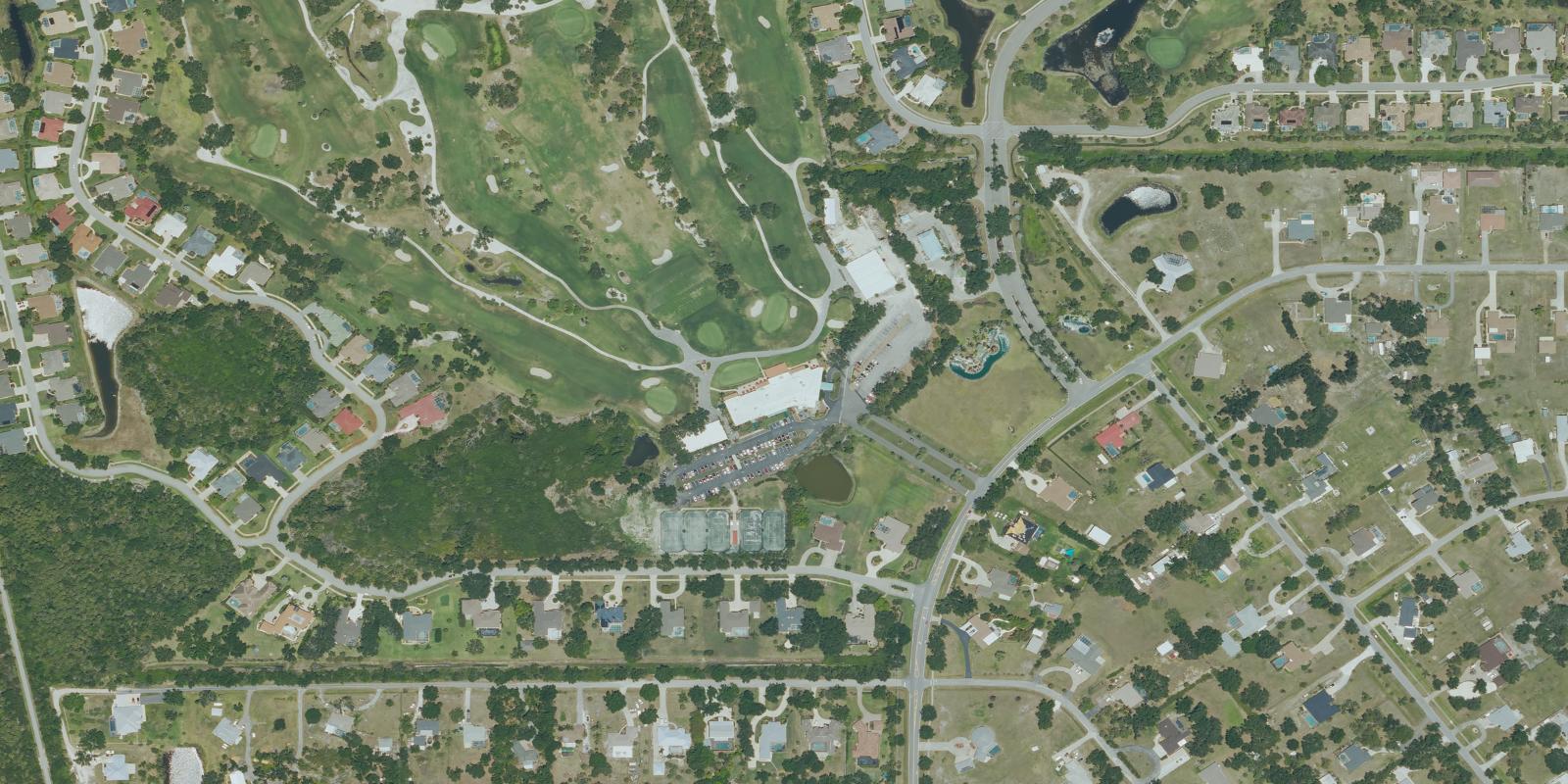 Satellite view of Mission Valley Country Club