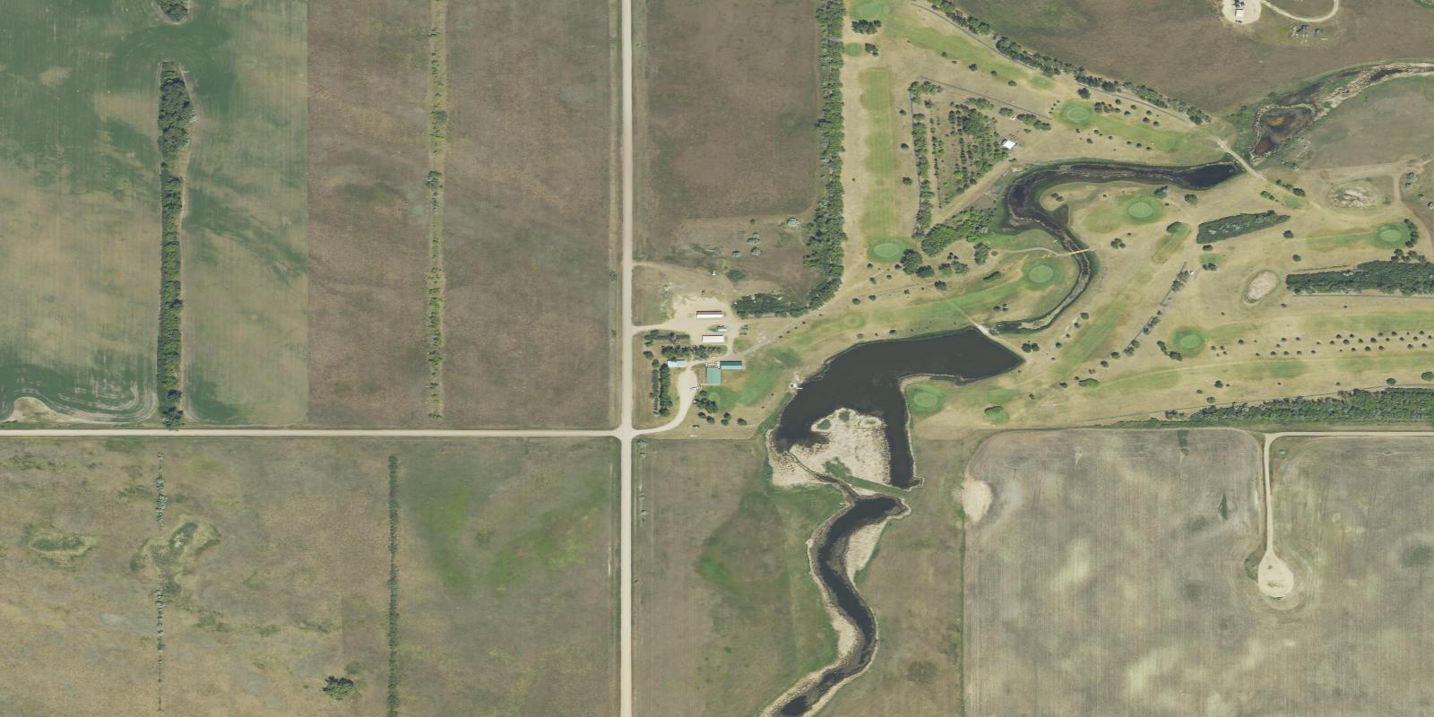 Satellite view of Mohall Country Club