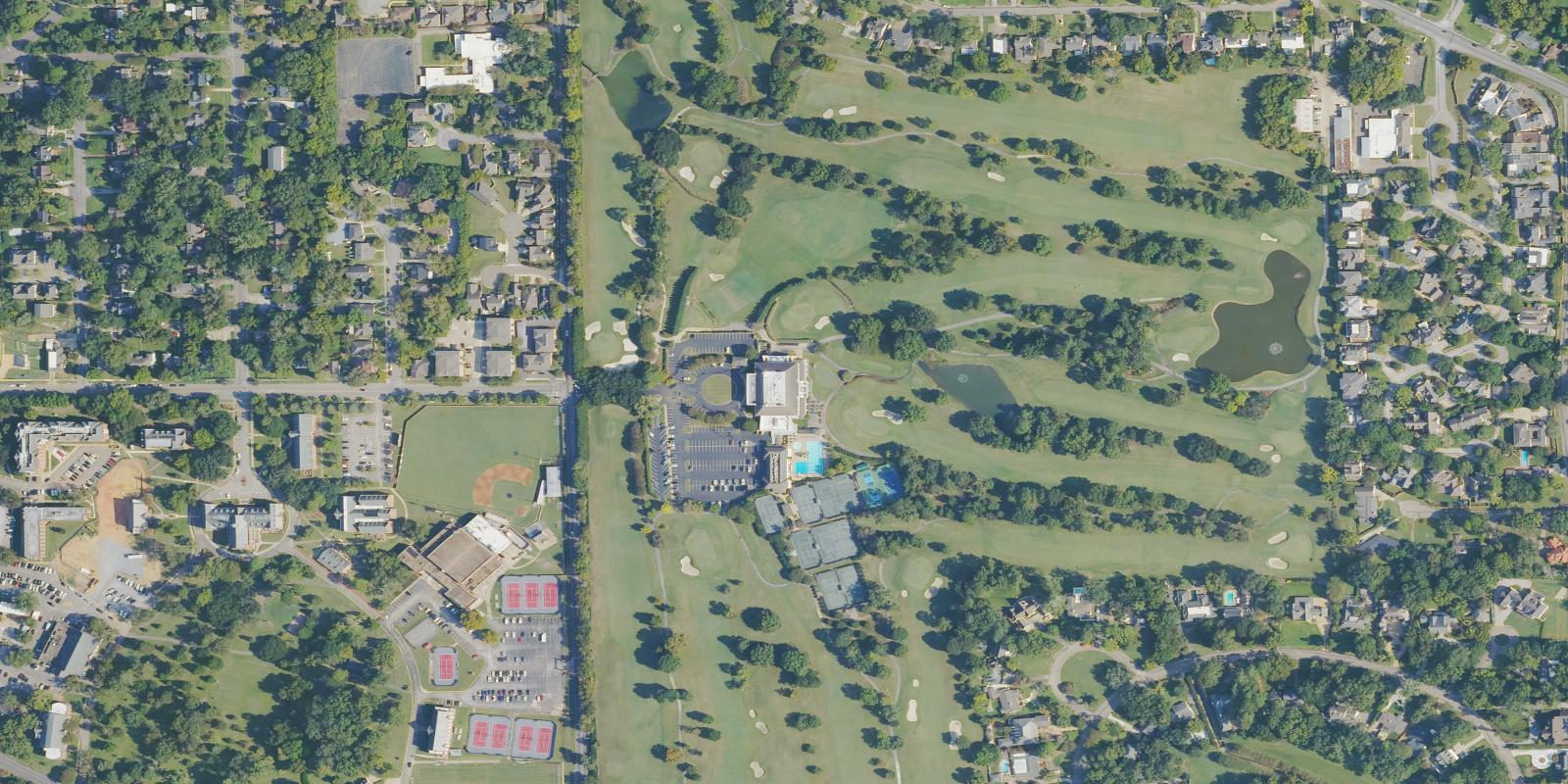 Satellite view of Montgomery Country Club
