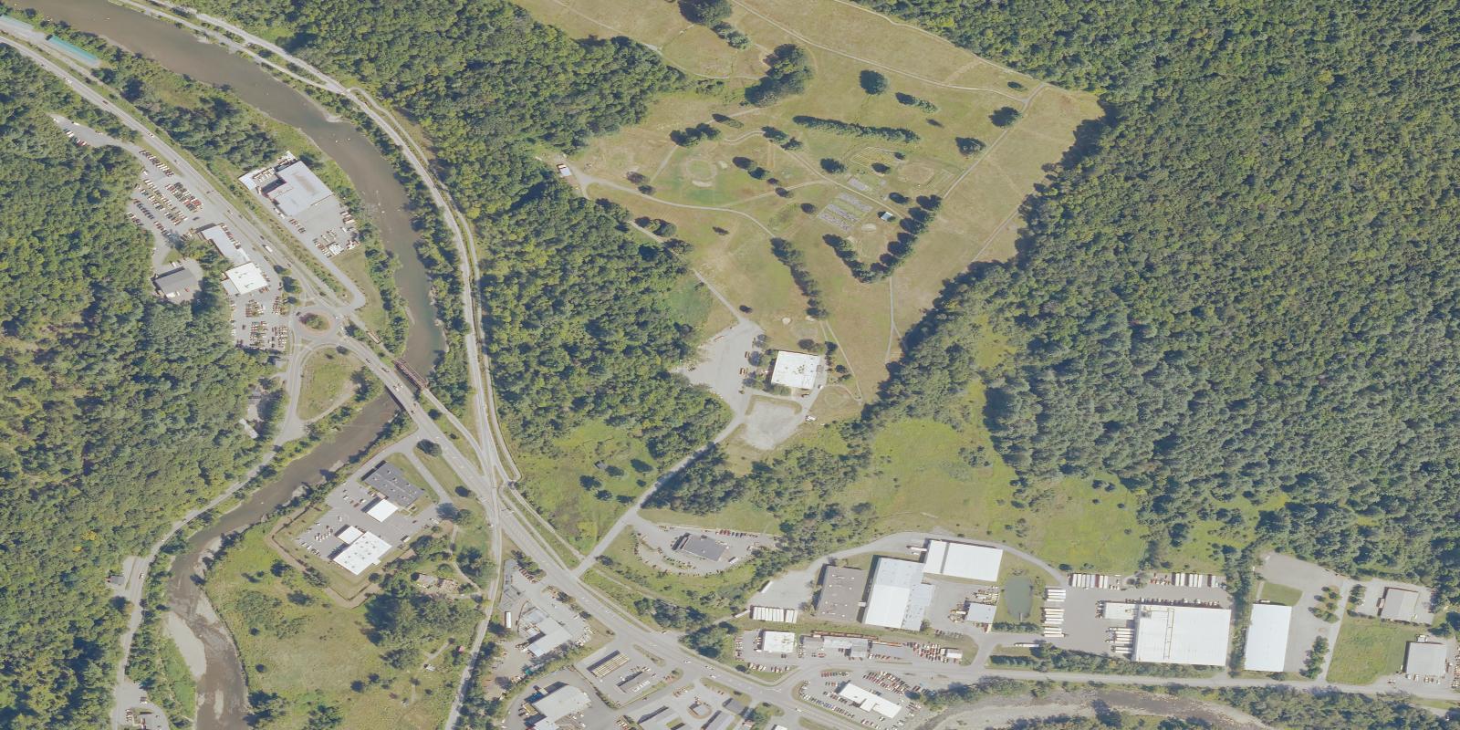 Satellite view of Montpelier Elks Country Club