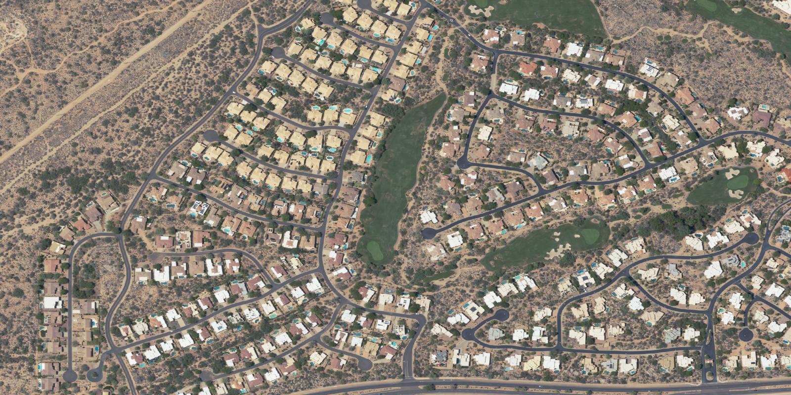 Satellite view of Monument At Troon North Golf Club