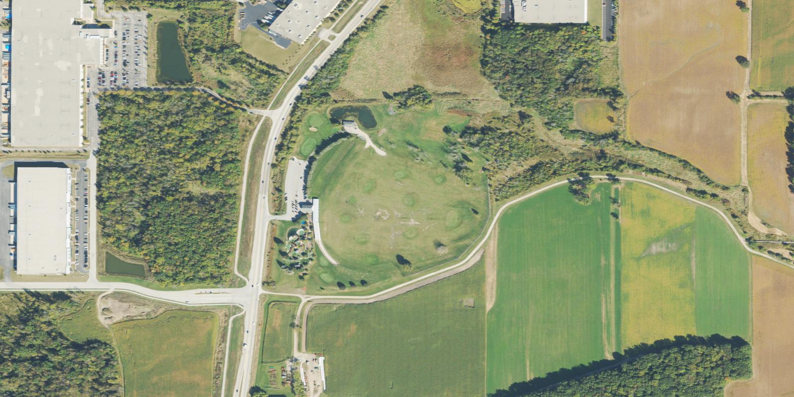 Satellite view of Moorland Road Golf Center