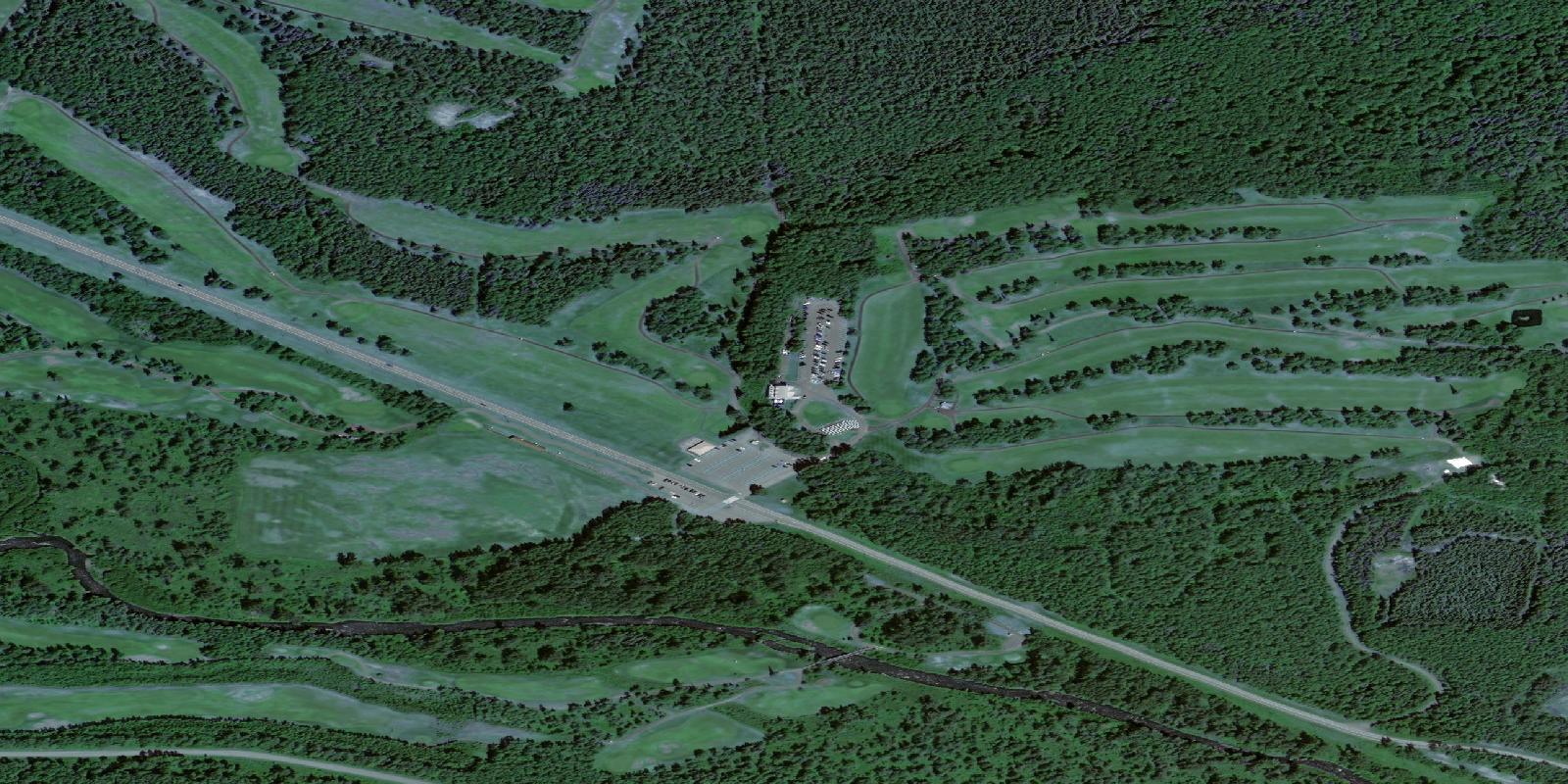 Satellite view of Moose Run Golf Course - Creek Course
