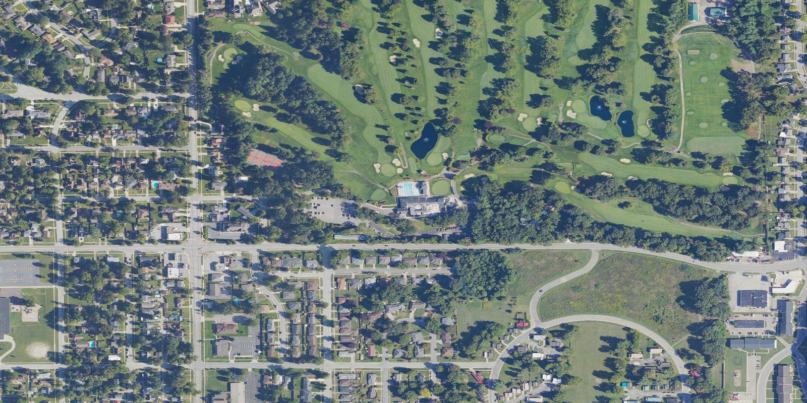 Satellite view of Morris Park Country Club