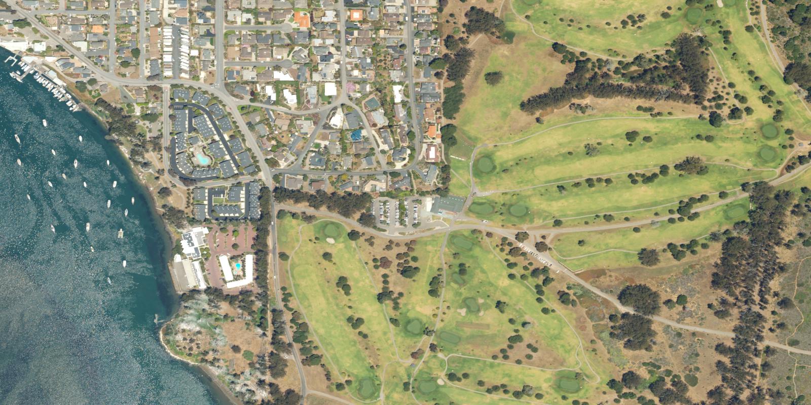 Satellite view of Morro Bay Golf Course